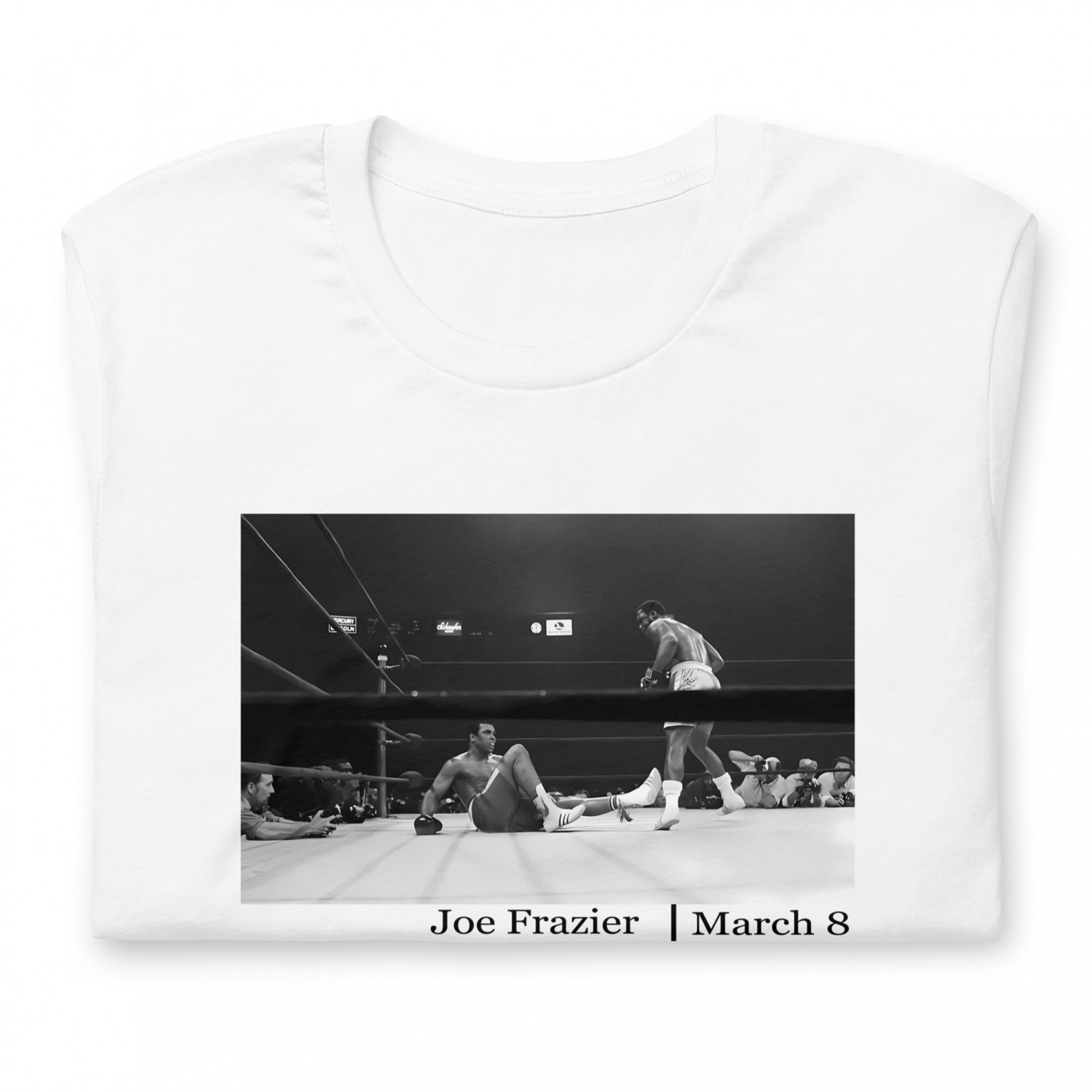 Buy a sports T-shirt for boxers (fight between Joe Frazier and Muhammad Ali)